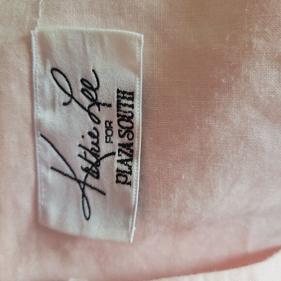 Vintage Light Pink Button-Front Dress With Lace Trim Kathie Lee - Picture 7 of 7